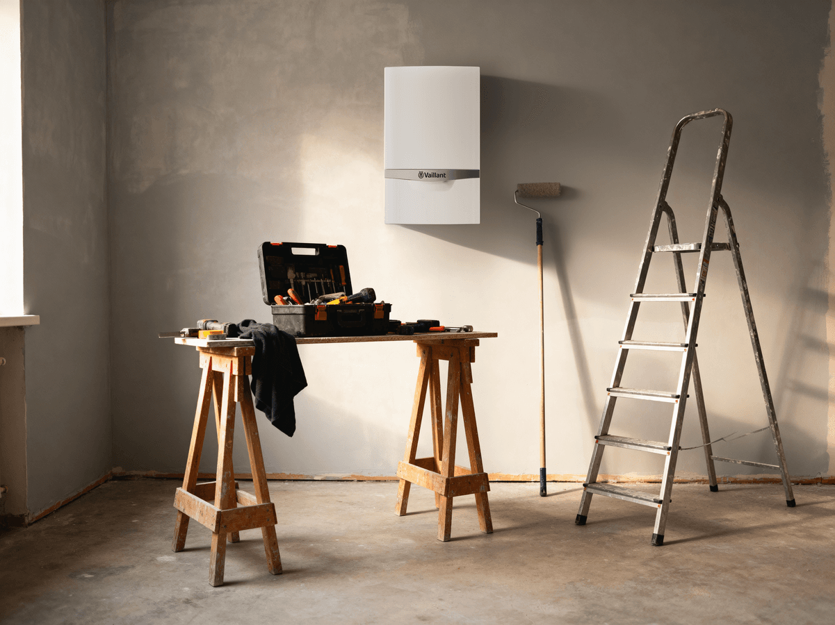 [This image is AI generated] ecoTEC plus 48 - 65 kW scene view