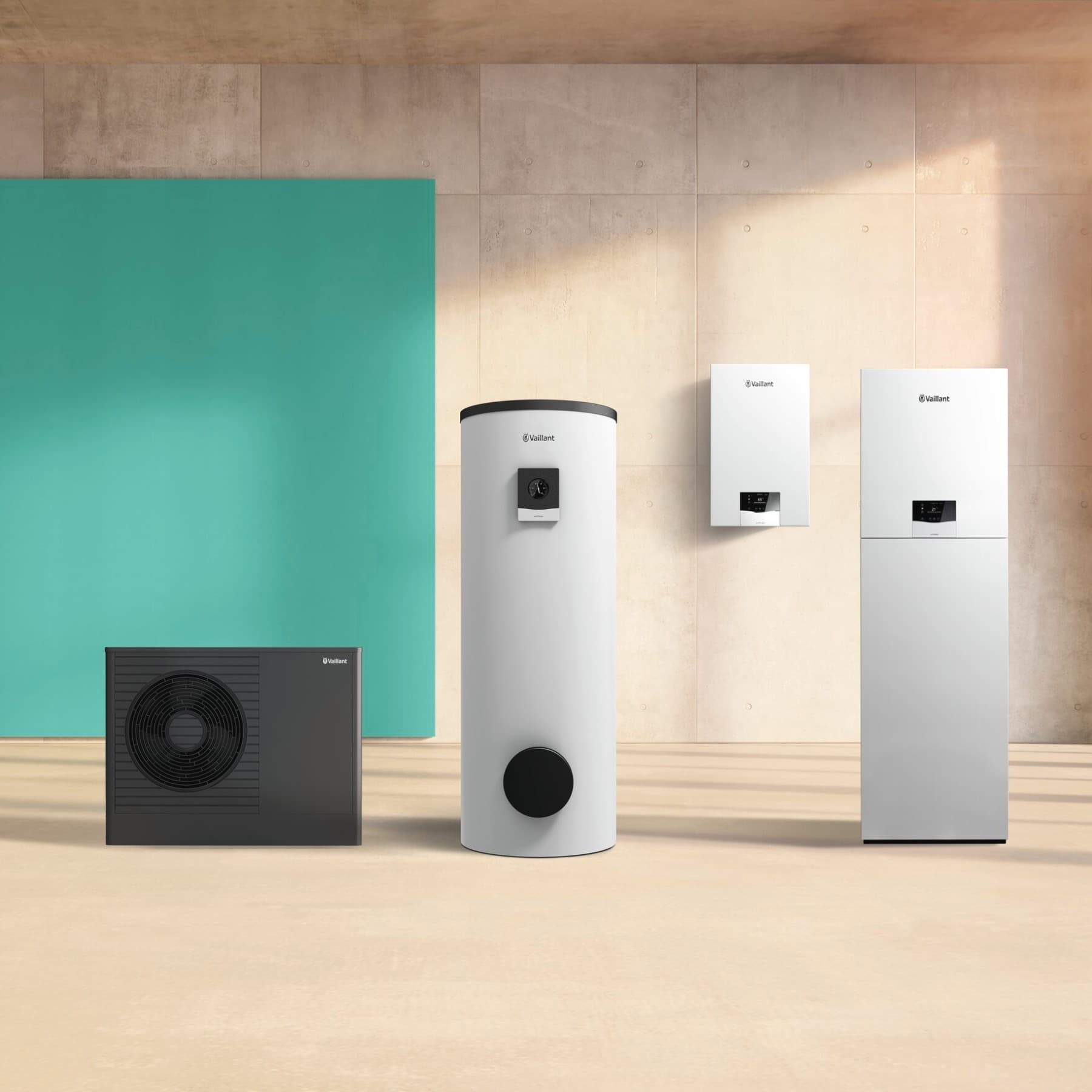 Produtos Vaillant em fila
