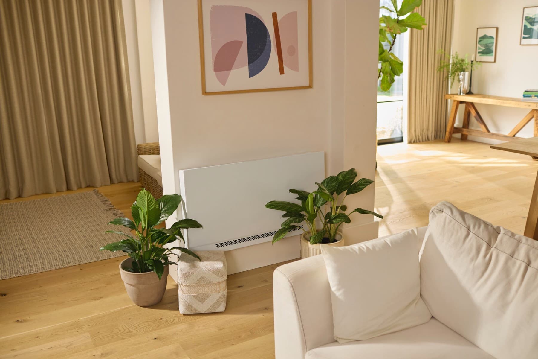 Unidade de ventilação e refrigeração na parede