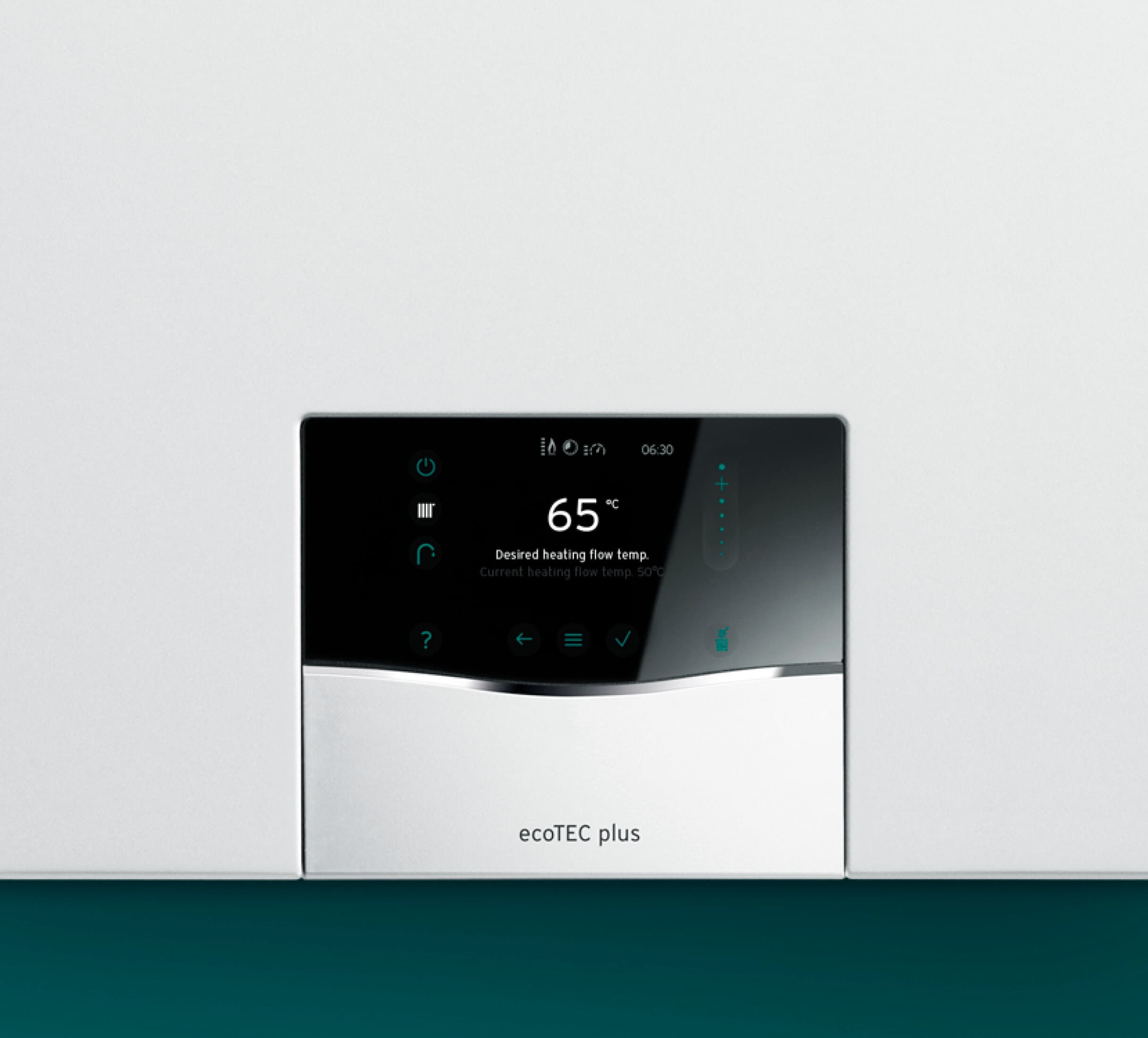 O ecoTEC plus em grande plano