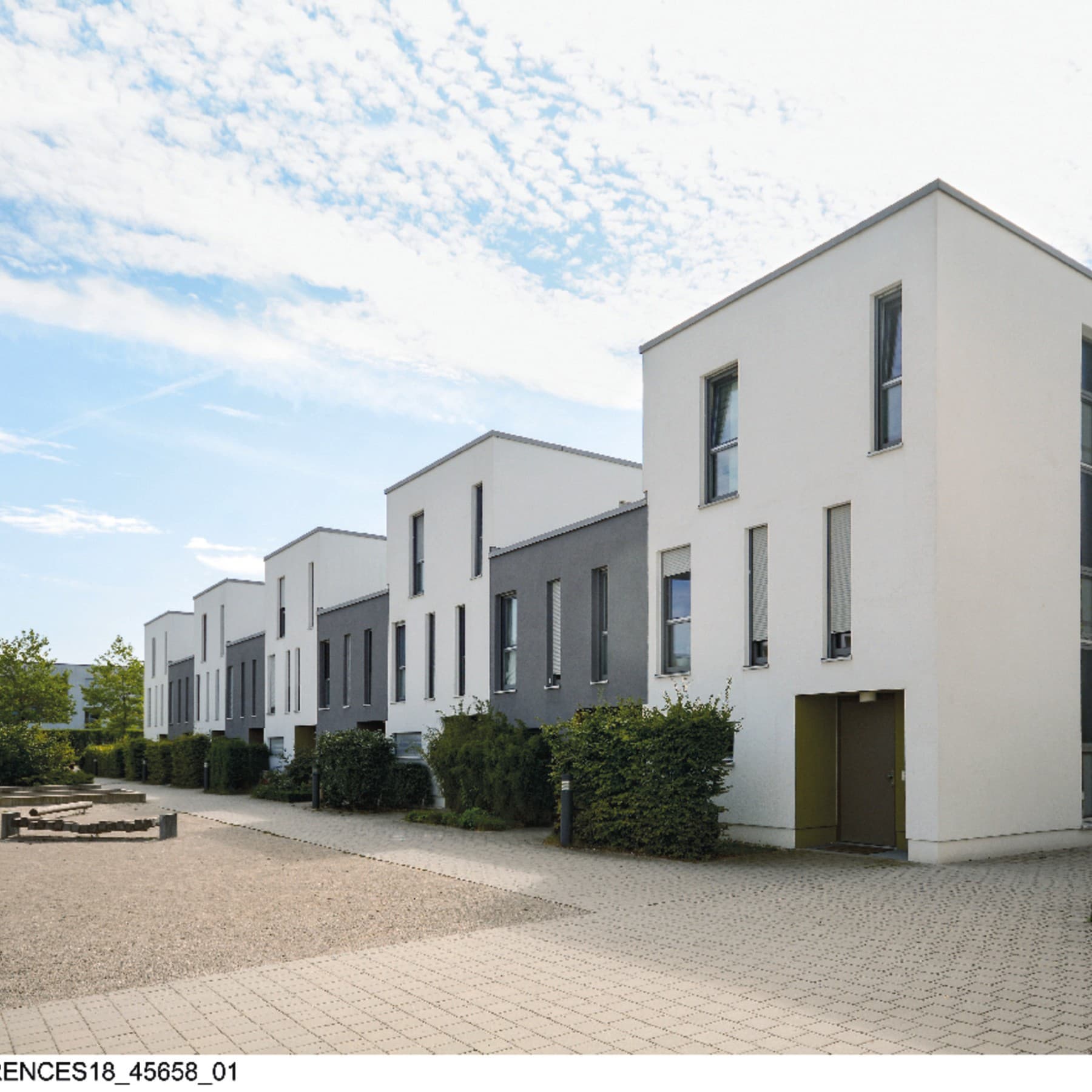Casas geminadas recém-construídas